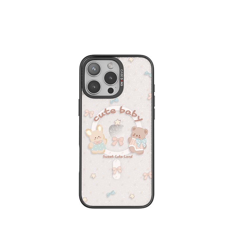 Rabbit And Bear Imagisnap - CaseBangImagisnapCaseBangiPhone 16 Pro MaxBack Cover+Base Case